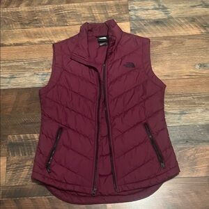 The North Face Maroon Quilted Vest